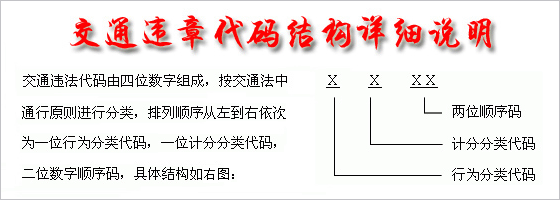 交通違章代碼結(jié)構(gòu)圖